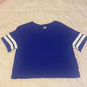 Blue Crop Top